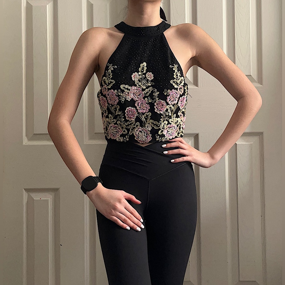 Jodi Kristopher Floral Dress Top